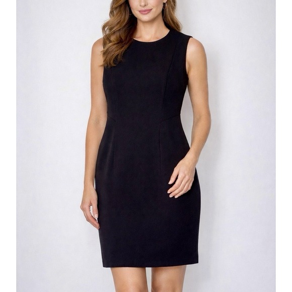 hobbs Dresses & Skirts - Hobbs London Black Sheath Career Office Sleeveless Dress Size 10 EU42